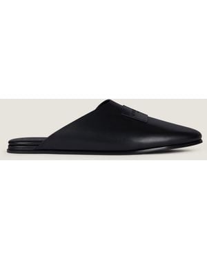 Givenchy Label Flat Mules - Black