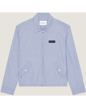 Givenchy Couture Seam Striped Blouson - Blue