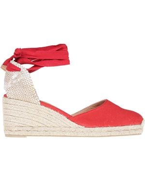 Castañer Carina Canvas Espadrillas - Red