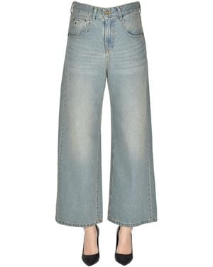 デニム・ジーパン LOIS JEANS Denim Beatrix wide-leg jeans (31297571 L32) Lois Denim Beatrix Wide-leg Jeans In Multicolor | ModeSens