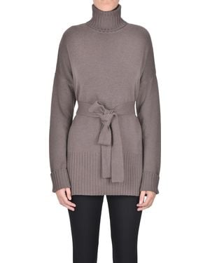 Wild Cashmere Turtleneck Pullover - Multicolor