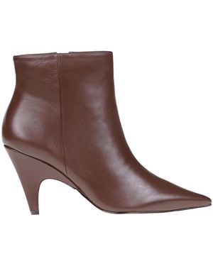 Alexandre Birman Nappa Leather Ankle Boots - Brown