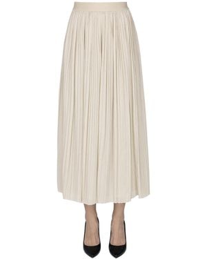 Weekend by Maxmara Cral Pleated Skirt - White