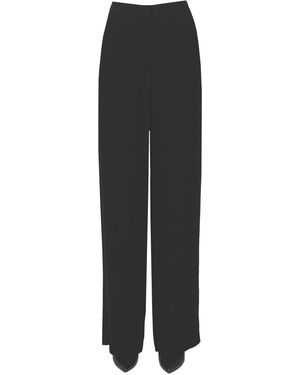 Ulla Johnson Pantaloni Ollie in crepè - Nero