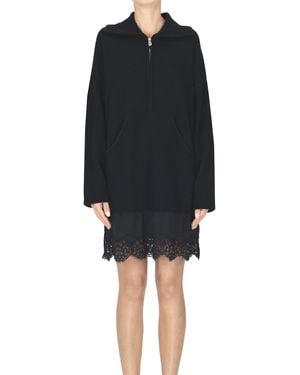 Pinko Contrasting Hem Dress - Black
