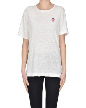 Chinti & Parker T-shirt in lino - Bianco