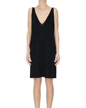 Circus Hotel Lamè Knit Dress - Black