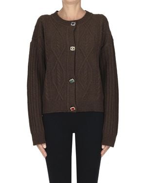 Liu Jo Jewel Button-fastenings Cardigan - Black