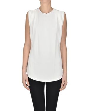 MICHAEL Michael Kors Top in jersey - Bianco
