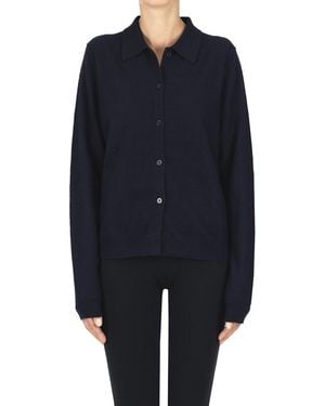 Semicouture Polo Style Cardigan - Blue