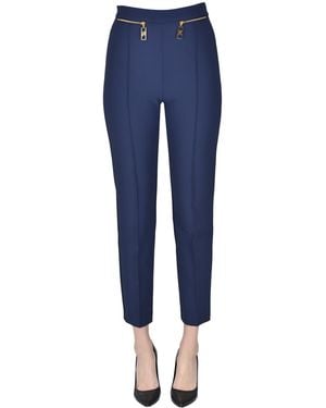 Elisabetta Franchi Pantaloni a sigaretta - Blu