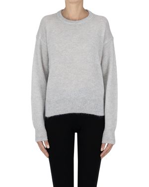 C.t. Plage Pullover in alpaca e mohair - Grigio