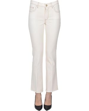 Fay Jeans con gamba leggermente svasata - Bianco