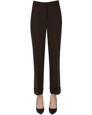 Seventy Cuffed Leg Pants - Black