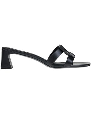 Simkahi Mules Monogram in pelle - Nero