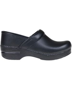 Dansko Professional Box Leather Clogs - Black