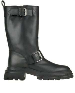 Hogan H674 Biker Boots - Black