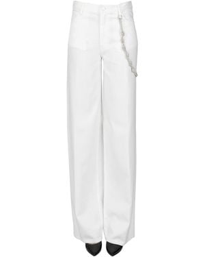 Pinko Lauryn Loose Fit Jeans - White