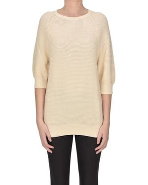 Max Mara Pullover a costine - Neutro