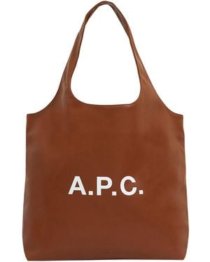 A.P.C. Ninon Tote Bag - Brown
