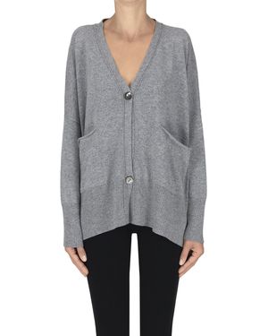 INCONTRO7 Wool And Cashmere Cardigan - Gray