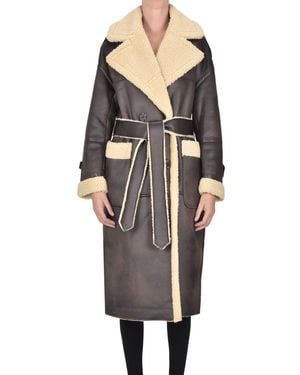 OOF WEAR Cappotto in eco-montone reversibile - Nero