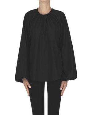 Dondup Crepè Wool Shirt - Black