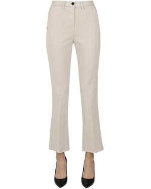White Sand Ava Chino Style Pants - Natural