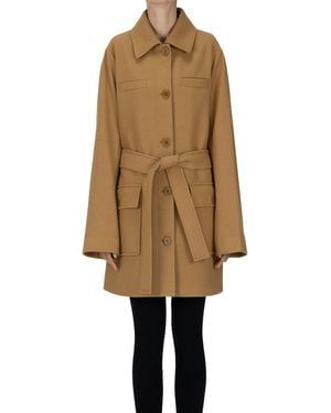 Liu Jo Waistbelt Coat - Natural