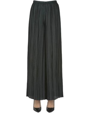 Roberto Collina Pleated Satin Pants - Black
