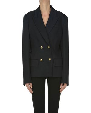 The Seafarer Moana Double-breasted Jacket - Black