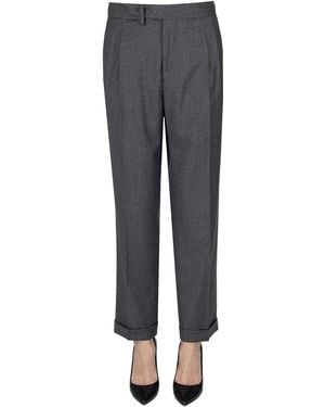 BRIGLIA Pantaloni con pinces - Grigio