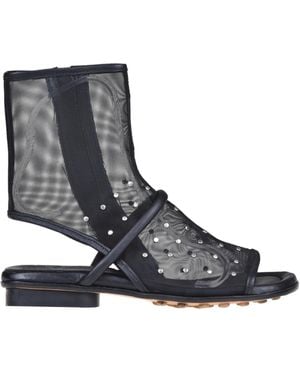 Ixos Boots Style Sandals - Black
