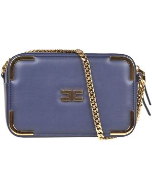 Elisabetta Franchi Eco-leather Camera Bag - Blue