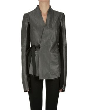 Rick Owens Hollywood Leather Jacket - Black