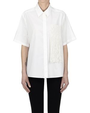 Slowear Crochet Pocket Shirt - White