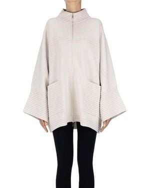 D.exterior Knitted Coat - Natural