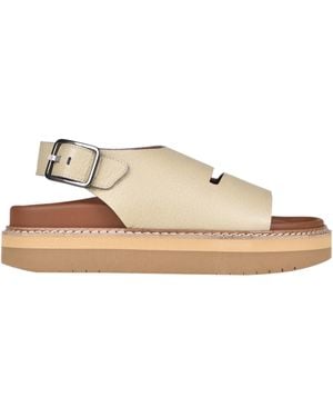Sofie D'Hoore Grainy Leather Sandals - Natural
