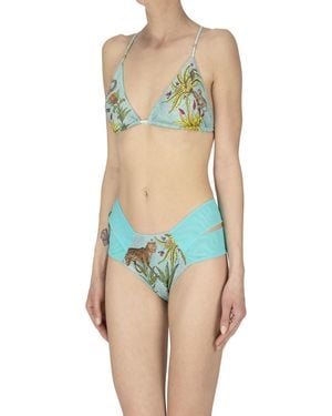 Pin-Up Stars Triangle Bikini - Blue