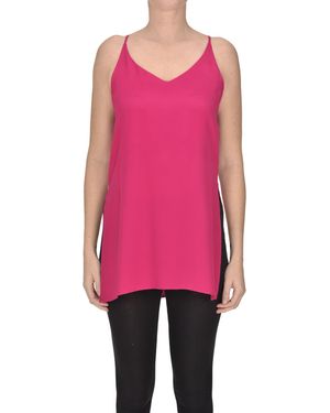 SIMONA CORSELLINI Crepè Top - Pink