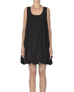 ELEH Sleeveless Satin Dress - Black