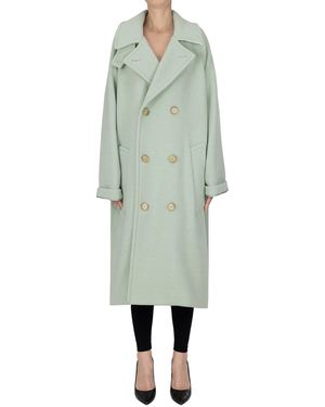 N°21 Double-breasted Coat - Green