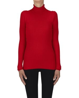 Twinset Stand Up Collar Pullover - Red