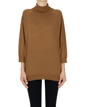 6397 Pullover dolcevita in maglia extrafine - Neutro