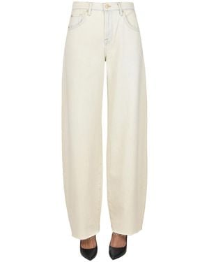 7 For All Mankind Bonnie Curvilinear Jeans - White