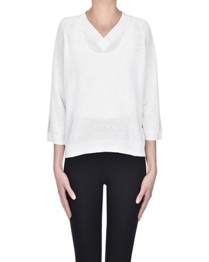 Peserico Pullover a scatoletta - Bianco