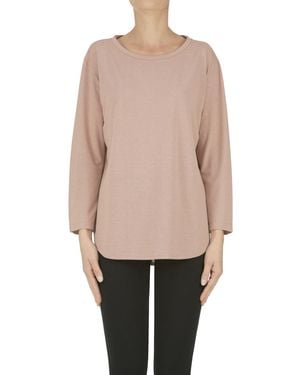 Slowear Boat Neckline T-shirt - Pink