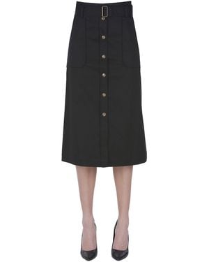 True Royal Snap-fastenings Skirt - Black