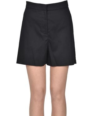 No Name Cotton Shorts - Black