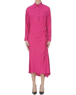 No Name Crepè Shirt Dress - Pink